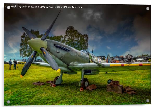 Spitfire Display Acrylic by Adrian Evans