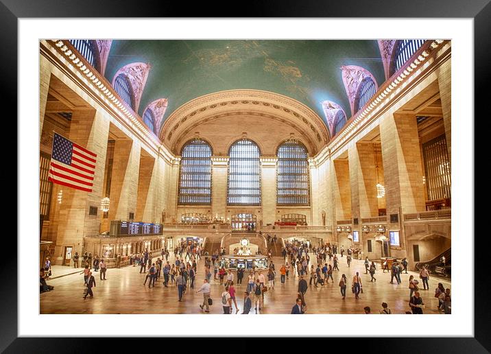 Grand Central Station New York City Framed Mounted Print by Phil Clements