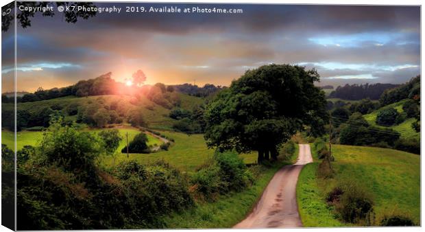 The Road from Boltby Canvas Print by K7 Photography