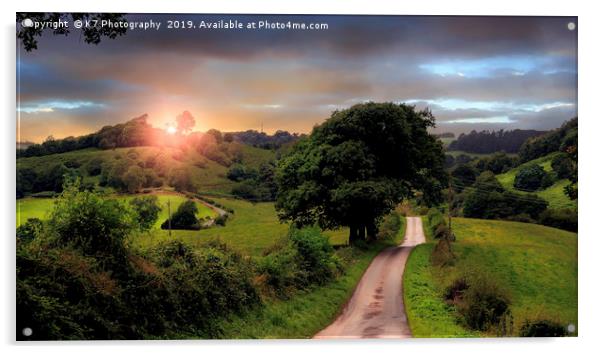 The Road from Boltby Acrylic by K7 Photography