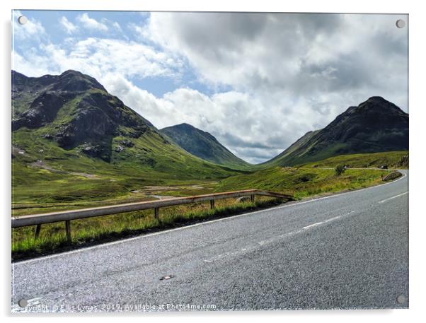 Scottish Highlands #1 Acrylic by Ellis Lynas