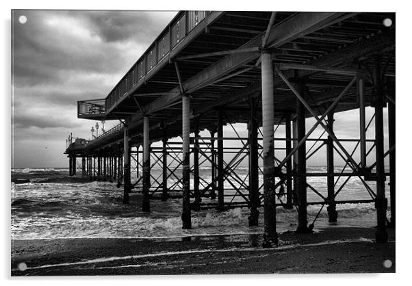 Torquay Pier Acrylic by Brian Beckett