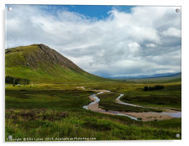 Scottish Highlands #3 Acrylic by Ellis Lynas