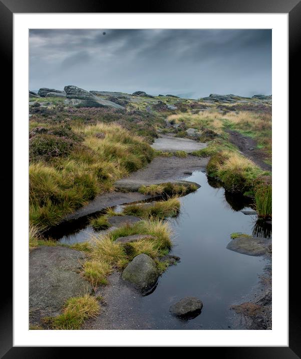 Stanage Edge at Sunrise Framed Mounted Print by Robbie Spencer