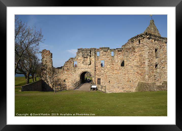 St Andrews castle ,  St Andrews , Fife Framed Mounted Print by Photogold Prints