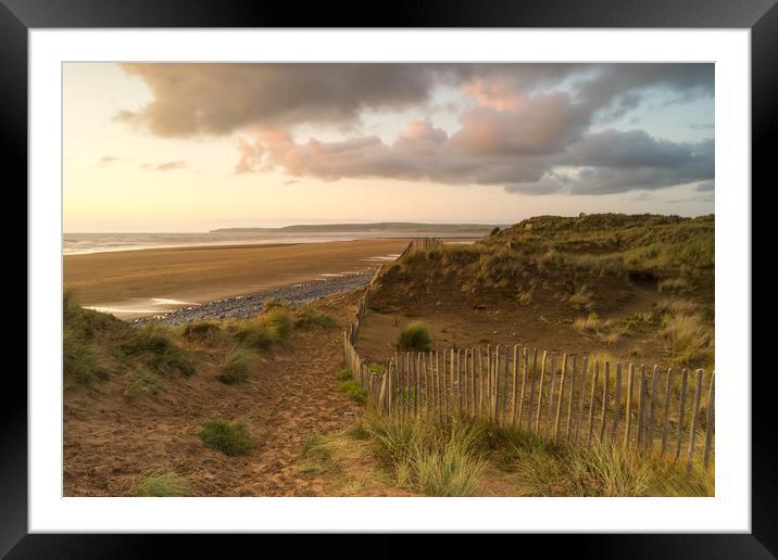 Northam Burrows nature reserve at Westward Ho! Framed Mounted Print by Tony Twyman