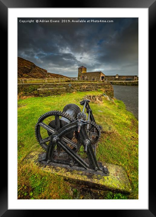 Amlwch Harbour Anglesey Framed Mounted Print by Adrian Evans