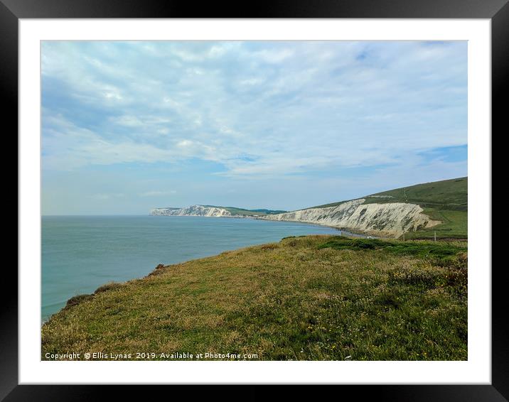 Compton Bay, Isle of Wight Framed Mounted Print by Ellis Lynas