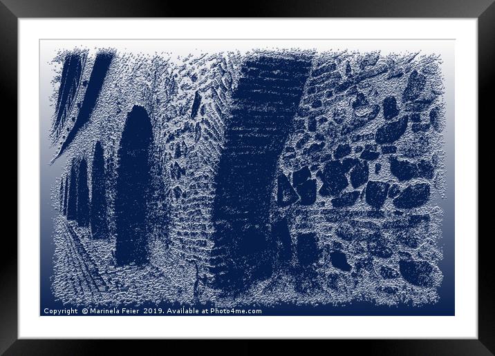 The fortress wall Framed Mounted Print by Marinela Feier