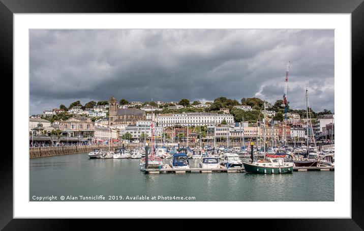 Majestic Torquay Harbour Framed Mounted Print by Alan Tunnicliffe