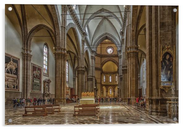 Inside Santa Maria del Fiore Acrylic by Darryl Brooks