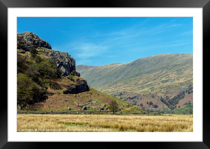The Upper Kentmere Valley Lake District National P Framed Mounted Print by Nick Jenkins