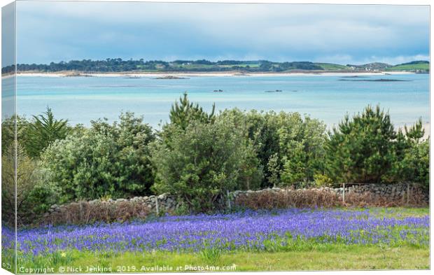 Tresco from St Martin The Scillies  Canvas Print by Nick Jenkins
