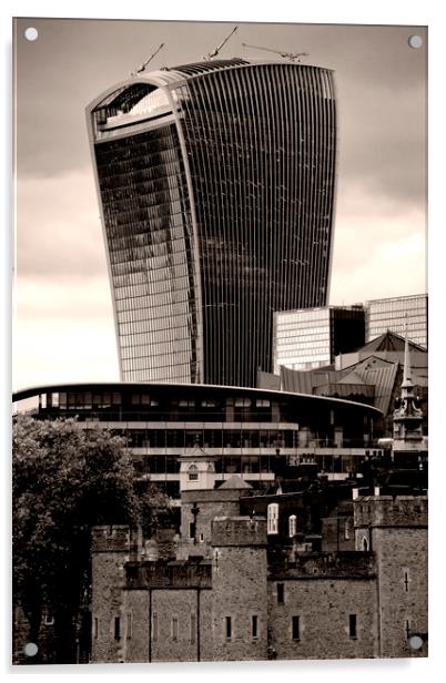 20 Fenchurch Street Walkie-Talkie Building Acrylic by Andy Evans Photos