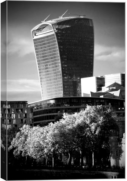 20 Fenchurch Street Walkie-Talkie Building Canvas Print by Andy Evans Photos