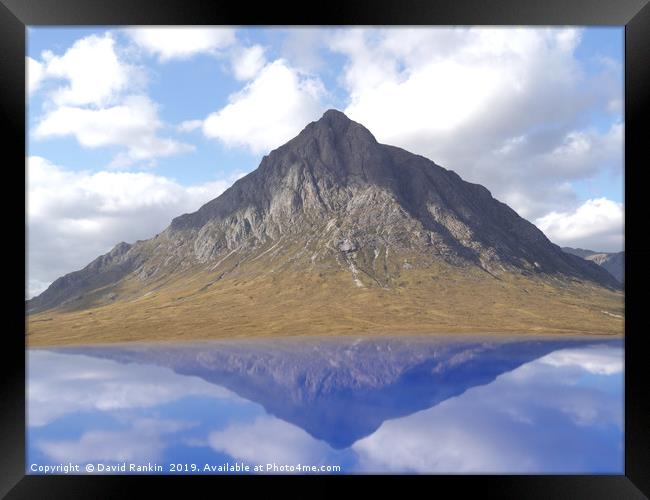 reflection of Buachaille Etive Mor in the Highland Framed Print by Photogold Prints