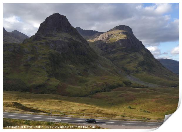 the Paps of Glencoe in the Highlands of Scotland Print by Photogold Prints