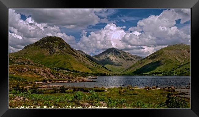 "Clouds over Wastwater" Framed Print by ROS RIDLEY