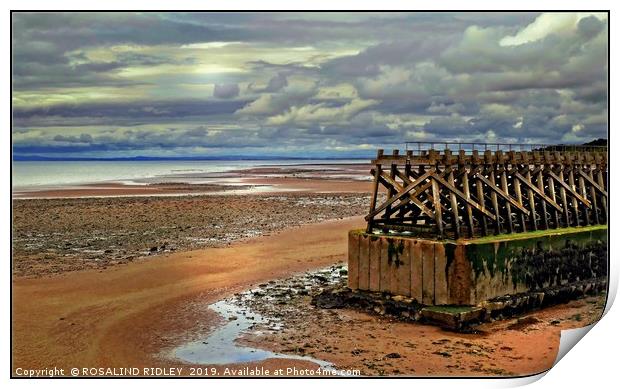 "Maryport Breakwater" Print by ROS RIDLEY