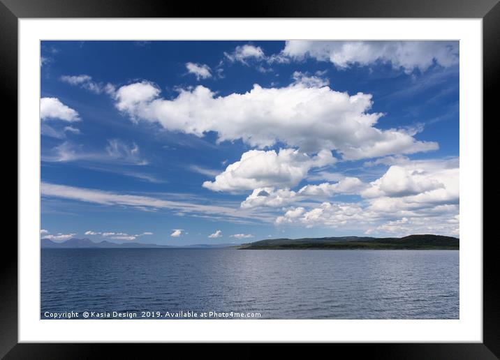 Mull of Kintyre Coast and Isle of Jura Framed Mounted Print by Kasia Design