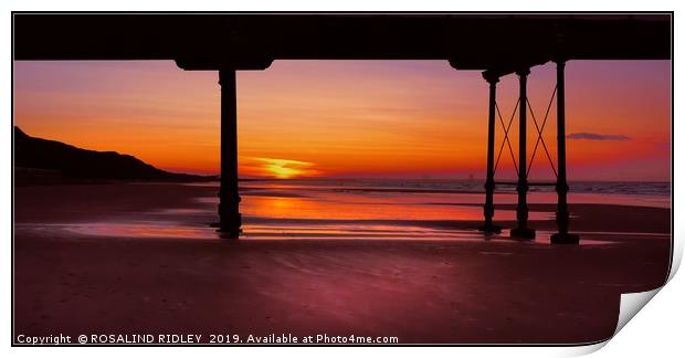 "Sunset at the pier" Print by ROS RIDLEY