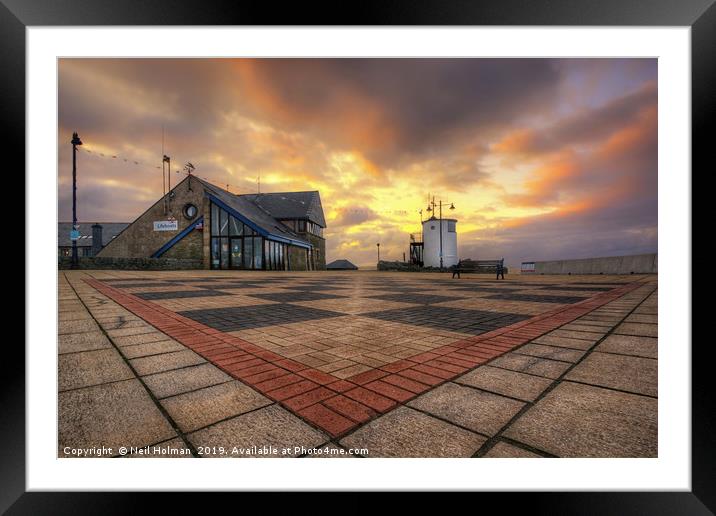 Porthcawl Lifeboat Station Framed Mounted Print by Neil Holman