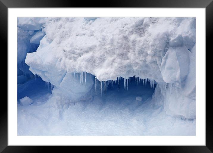 Ice crystals Framed Mounted Print by Ruth Hallam