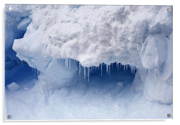 Ice crystals Acrylic by Ruth Hallam