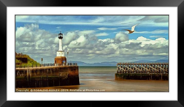 "Painterly Maryport" Framed Mounted Print by ROS RIDLEY