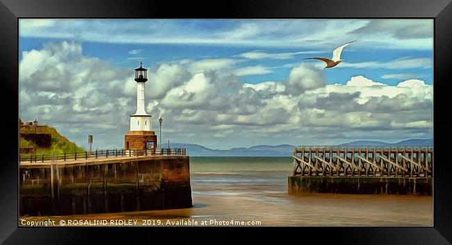 "Painterly Maryport" Framed Print by ROS RIDLEY