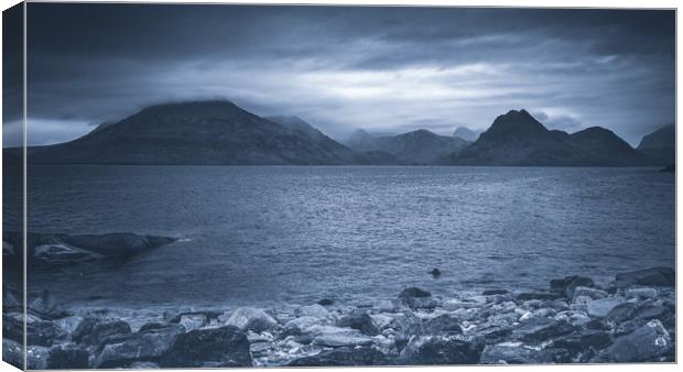 Black Cuillins from Elgol Beach Canvas Print by Nick Rowland
