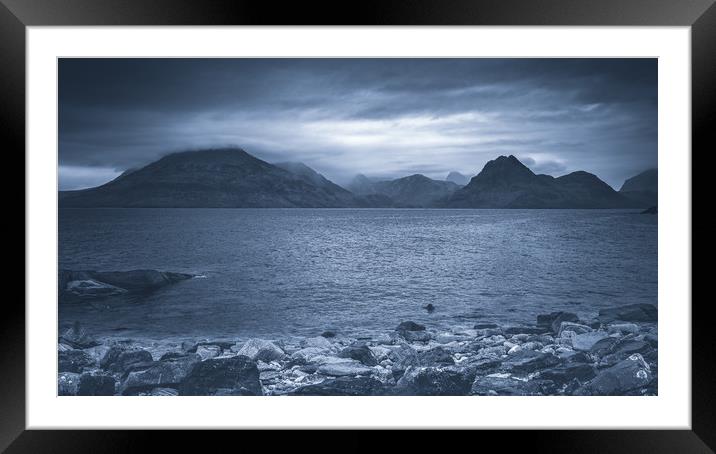 Black Cuillins from Elgol Beach Framed Mounted Print by Nick Rowland
