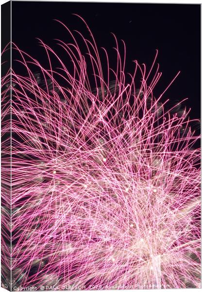 Fireworks Canvas Print by PAUL OLBISON