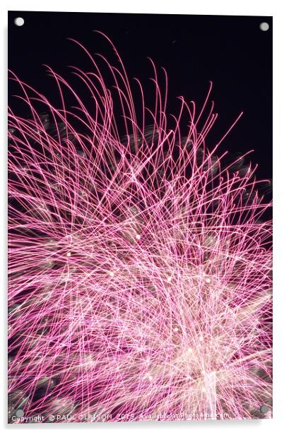 Fireworks Acrylic by PAUL OLBISON