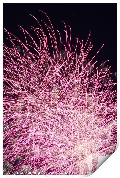 Fireworks Print by PAUL OLBISON