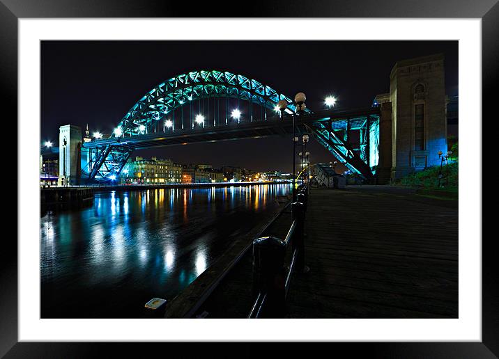 The Tyne Bridge - Newcastle upon Tyne Framed Mounted Print by David Lewins (LRPS)
