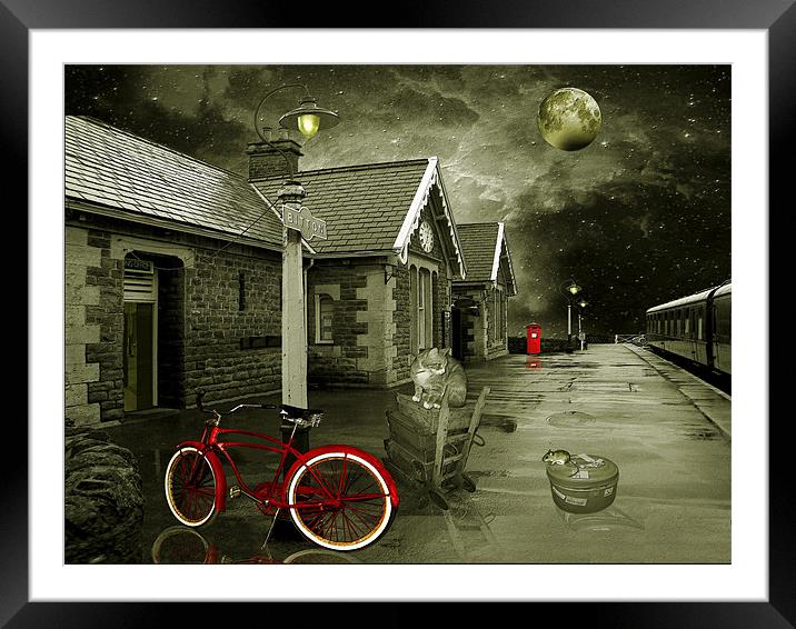 Meet me at the station Framed Mounted Print by Susie Hawkins