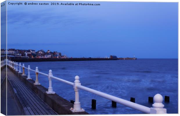 SEA RAILS Canvas Print by andrew saxton