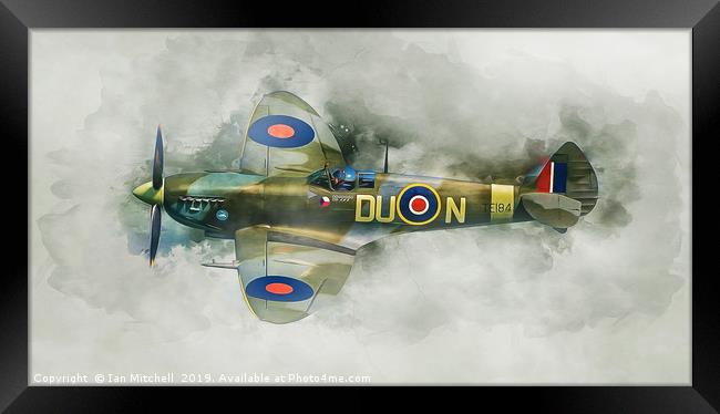 Spitfire Framed Print by Ian Mitchell