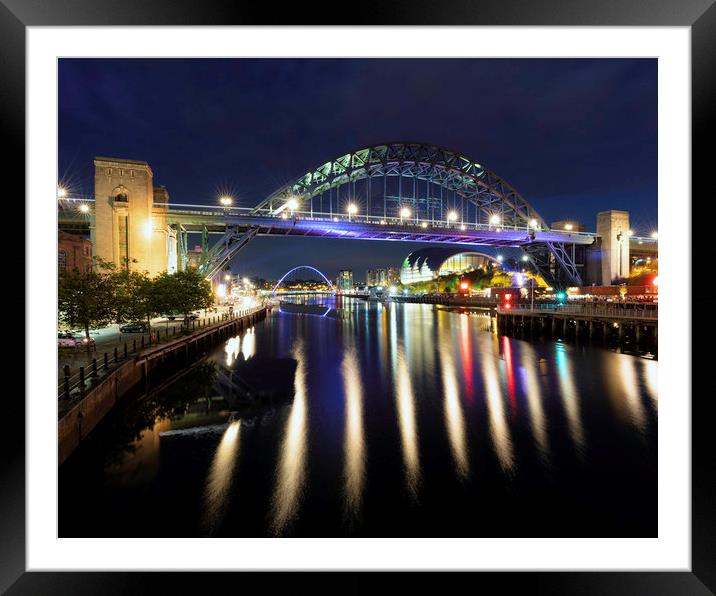 The Magnificent Tyne Bridge Framed Mounted Print by Paul Appleby