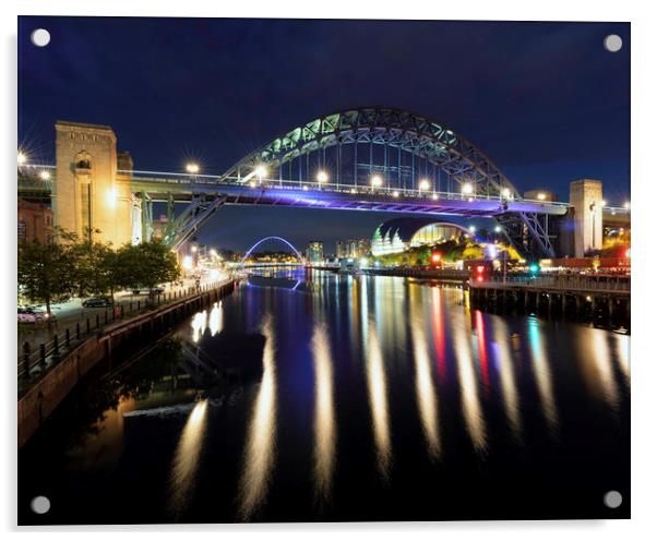 The Magnificent Tyne Bridge Acrylic by Paul Appleby