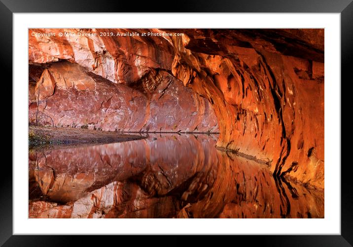 West Fork Reflections Framed Mounted Print by Mike Dawson