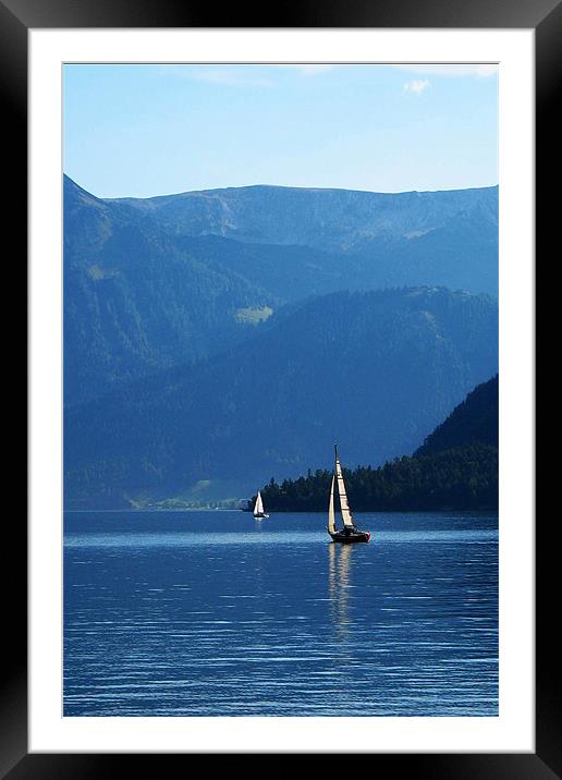 Austrian Lake Framed Mounted Print by Brian Beckett