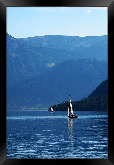 Austrian Lake Framed Print by Brian Beckett