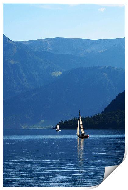 Austrian Lake Print by Brian Beckett
