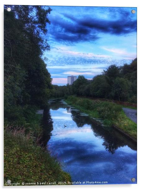 Forth & Clyde canal near Kelvindale / Maryhill Acrylic by yvonne & paul carroll