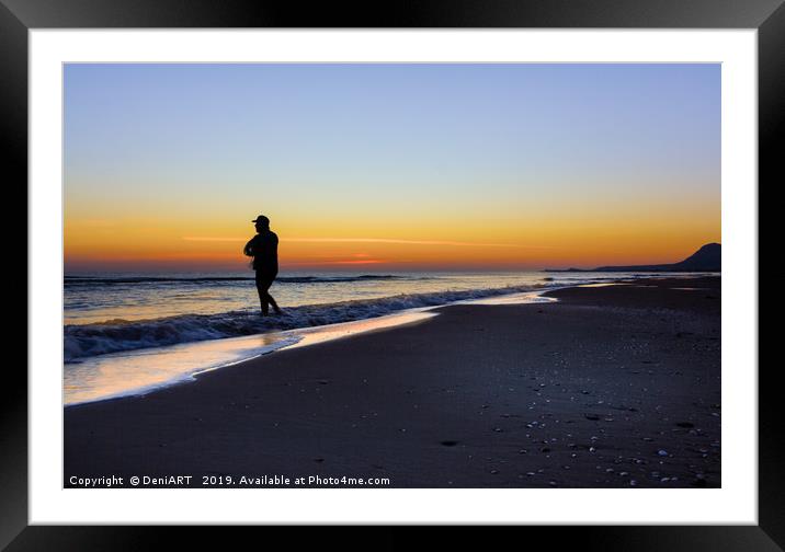 Fisherman on the Costa Blanca Framed Mounted Print by DeniART 