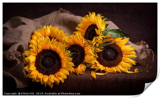 Sunflowers Print by Angela H
