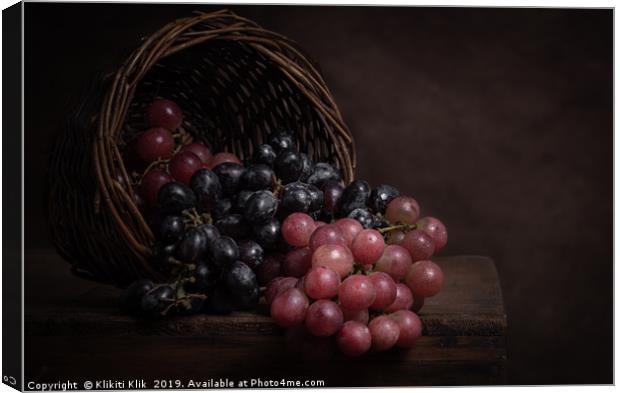 Grapes Canvas Print by Angela H