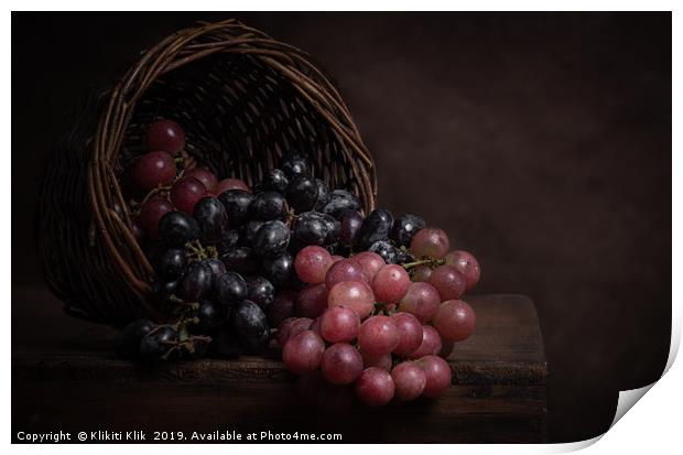 Grapes Print by Angela H